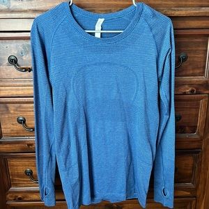 Lululemon blue swiftly long sleeve shirt